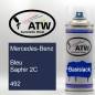 Preview: Mercedes-Benz, Bleu Saphir 2C, 492: 400ml Sprühdose, von ATW Autoteile West.